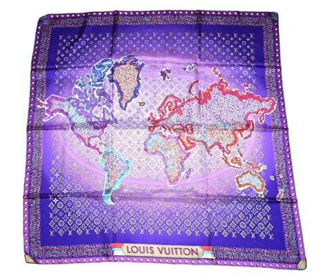 Vuitton Scarf World Map 